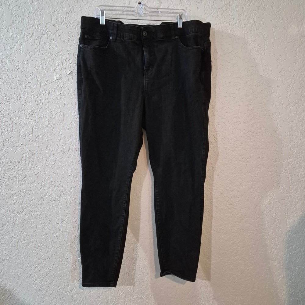 Torrid Bombshell Skinny Premium Stretch Jeans 24R Black High Rise Plus Size